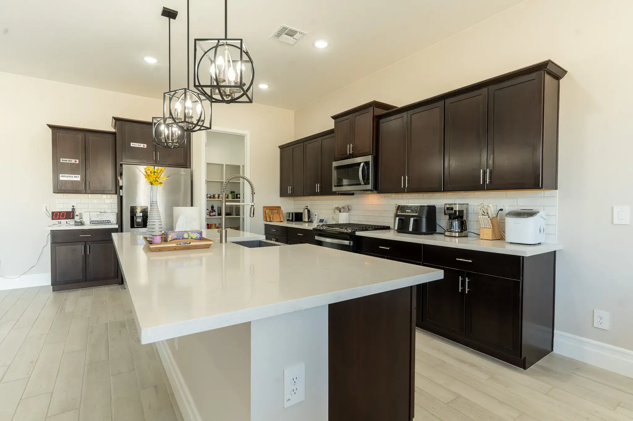 Bright dining space